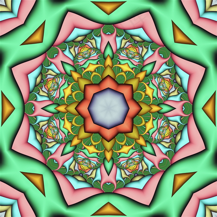 彩色花纹图案背景素材图片