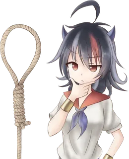 绳索女孩卡通简笔素材