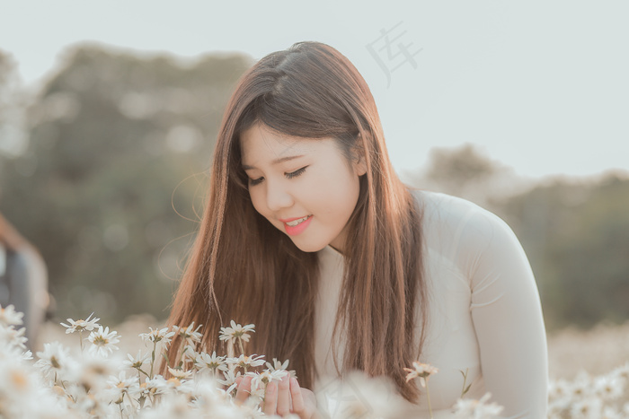 清新唯美可爱的女孩摄影图片