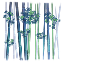 竹子水墨画中国风国画墨水书法竹子画