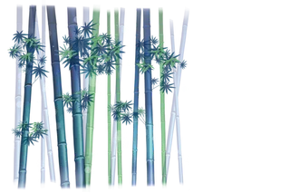 竹子水墨画中国风国画墨水书法竹子画