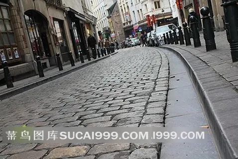 意大利街头的石板路 意大利街头的石板路