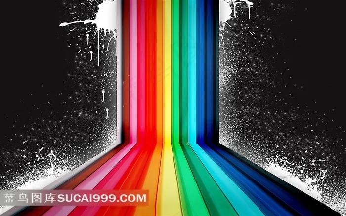 七彩斑斓的墙壁涂鸦