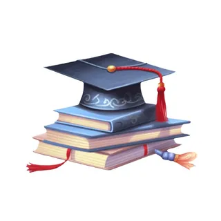 学士帽卷抽证书毕业免抠