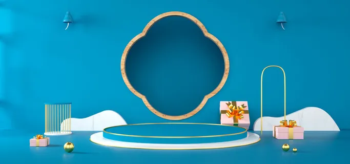 中国风国潮电商促销首页海报C4D背景图3D场景立体设计PSD素材模板 中国风国潮电商促销首页海报C4D背景图3D场景立体设计PSD素材模板