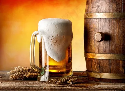 好喝的啤酒写真