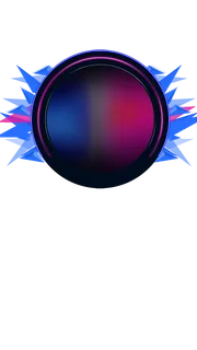 紫蓝色圆形爆炸效果科技kv主视觉素材