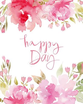 漂亮的花朵贺卡