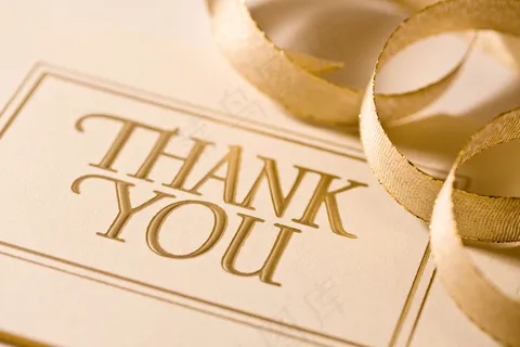 漂亮贺卡与丝带