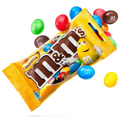 M&M 巧克力豆 PNG免抠(1000x1000)