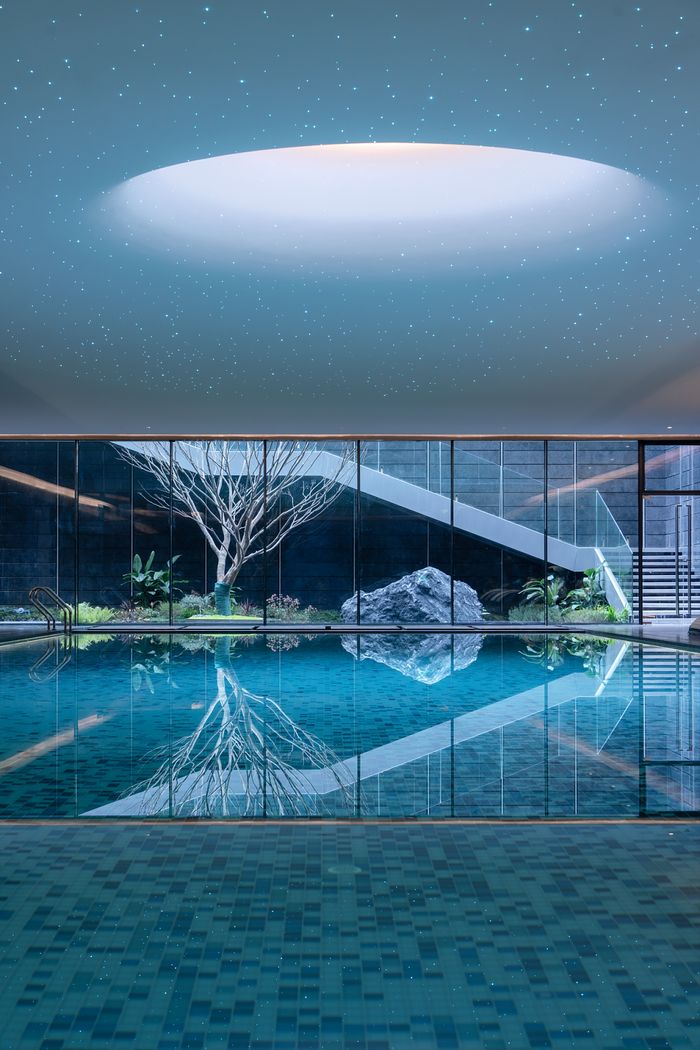 夏季游泳池背景