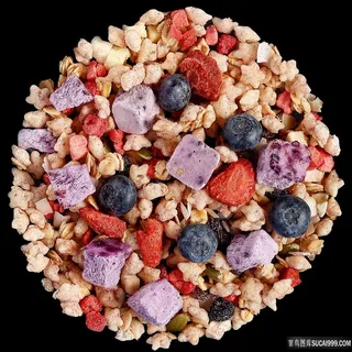 蓝莓麦片 谷物麦片 水果麦片 即食麦片  麦片
