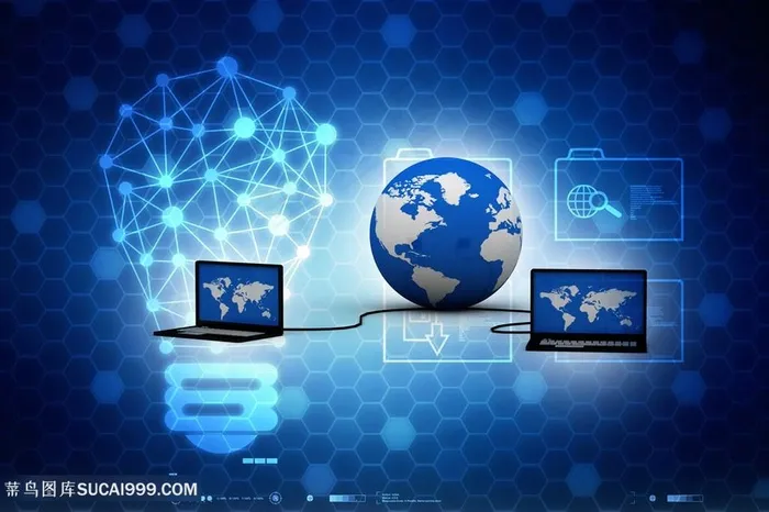 蓝色科技网络金融高清图片
