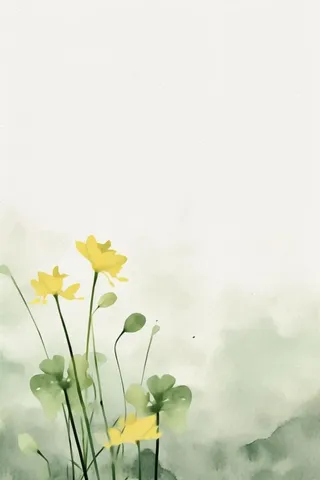 简约水墨绿色国风背景