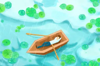 清新风清明节旅游踏青青团春天手绘插画春季海报psd设计素材背景