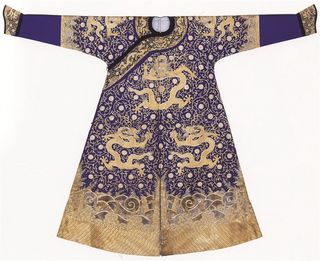 古代皇帝服装龙纹花纹图案图片