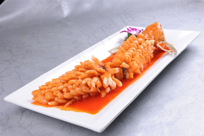 松鼠鱼美食素材