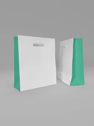 手提袋VI样机贴图包装logo样机