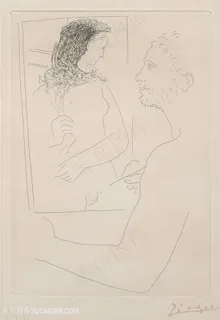毕加索素描线条绘画美女 毕加索素描线条绘画美女