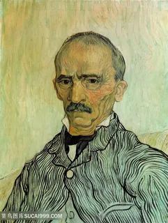 凡高男性人物肖像油画图片