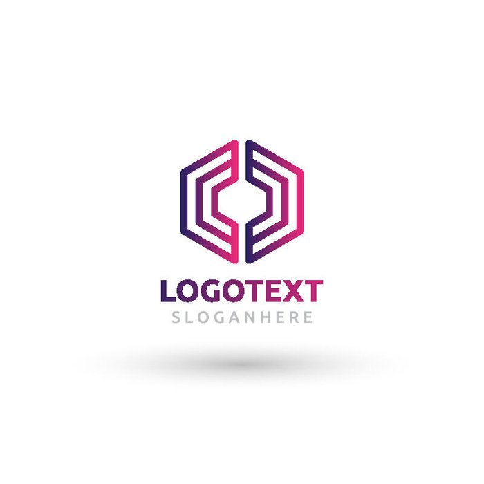 图标标识标志立体几何图形企业商标VI品牌LOGO设计模板AI矢量素材ai矢量模版下载