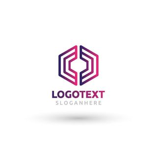 图标标识标志立体几何图形企业商标VI品牌LOGO设计模板AI矢量素材