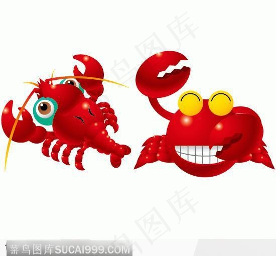 AI螃蟹与龙虾绘制