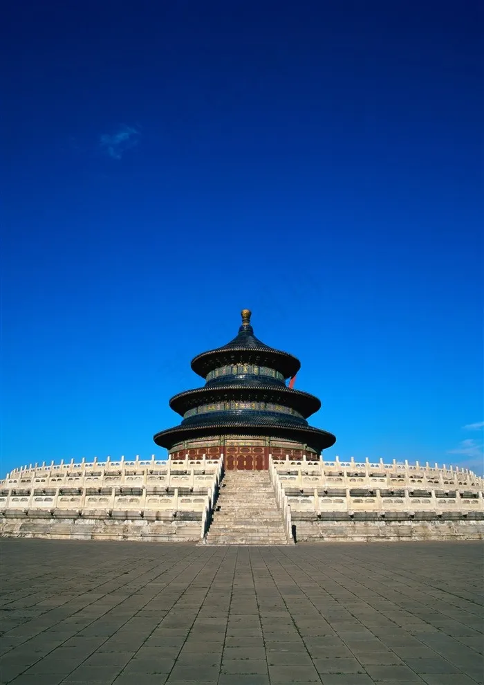 庄严的北京天坛祈年殿高清图片
