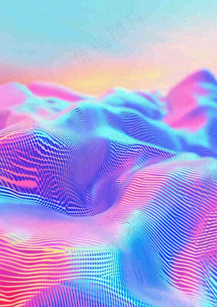 彩色奇幻光影效果质感背景(928x1312)