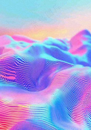 彩色奇幻光影效果质感背景