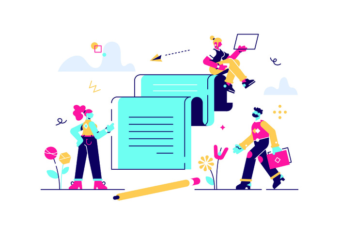 扁平化人物场景办公互联网等距ai矢量设计网页海报UI素材插画