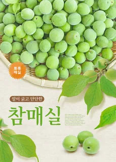 韩国式水果素材