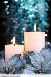 圣诞礼物-白色的圣诞蜡烛 圣诞礼物-白色的圣诞蜡烛