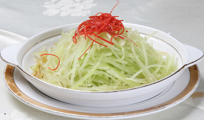 06 白灼脆笋丝 桥东大酒店