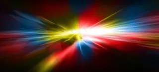 黑色背景下多彩造型背景高清图