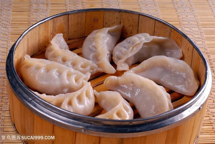 小吃蒸饺的美食图片
