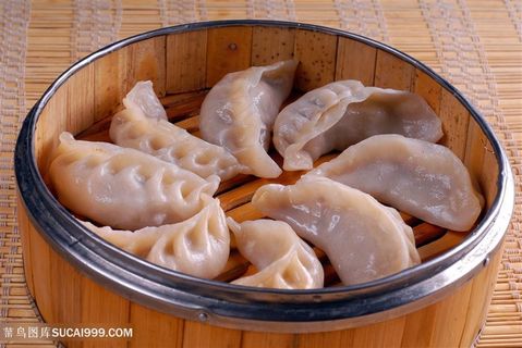 小吃蒸饺的美食图片