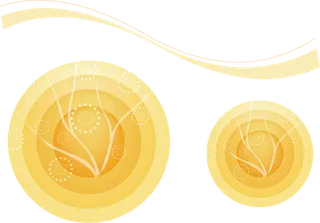 橘色圆形圆点科技kv主视觉