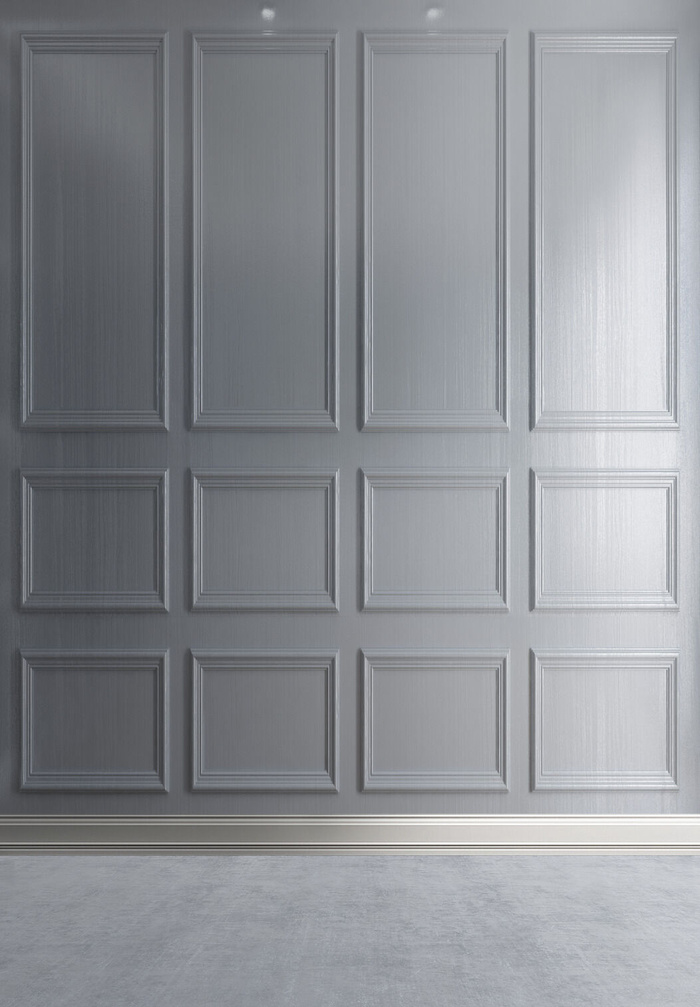 北欧ins粉色石膏线条背景墙