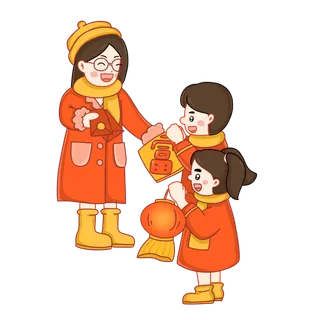 2022虎年新年春节过年场景拜年