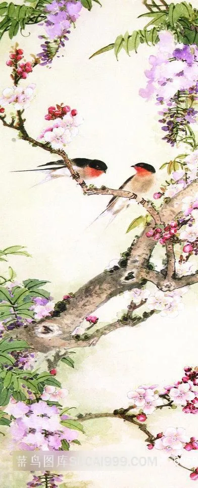 花鸟创意风景图片