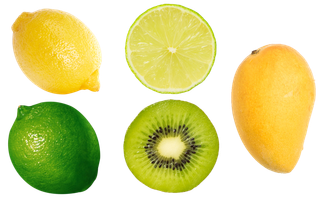 柠檬猕猴桃芒果水果免扣素材