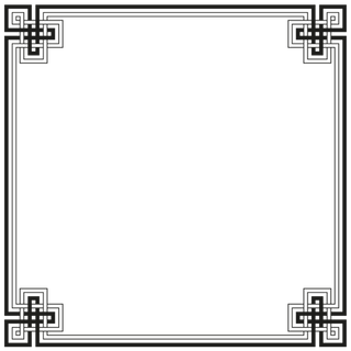 欧式复古线条边框花纹AI矢量LOGO角框花边分割线设计PSD卡片素材