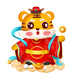2022虎年财神小老虎卡通形象