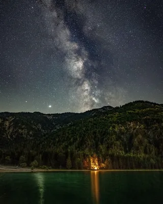 黑色星空摄影素材