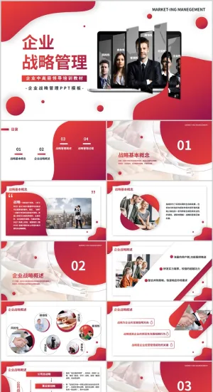 企业战略管理培训PPT模板