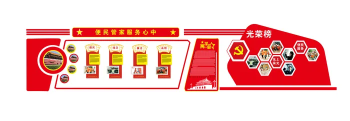 A237-党建文化墙CDR格式cdr矢量模版下载