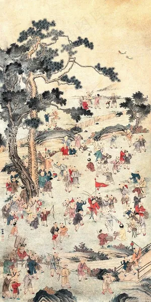 百子图图片素材