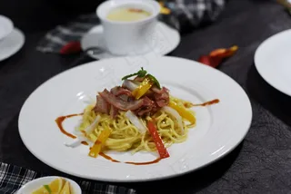  芝士烟肉意粉套餐