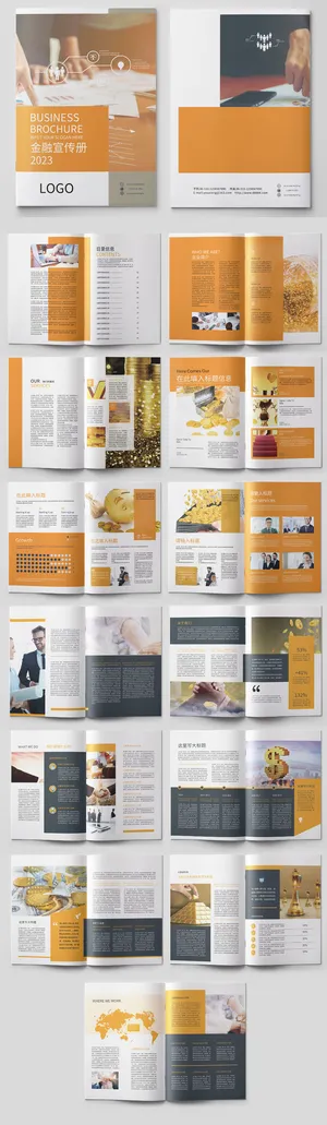 高端金融宣传画册